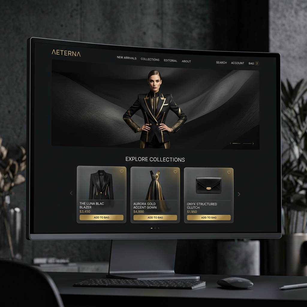 Nova Wear - Luxury Fashion Website Mockup